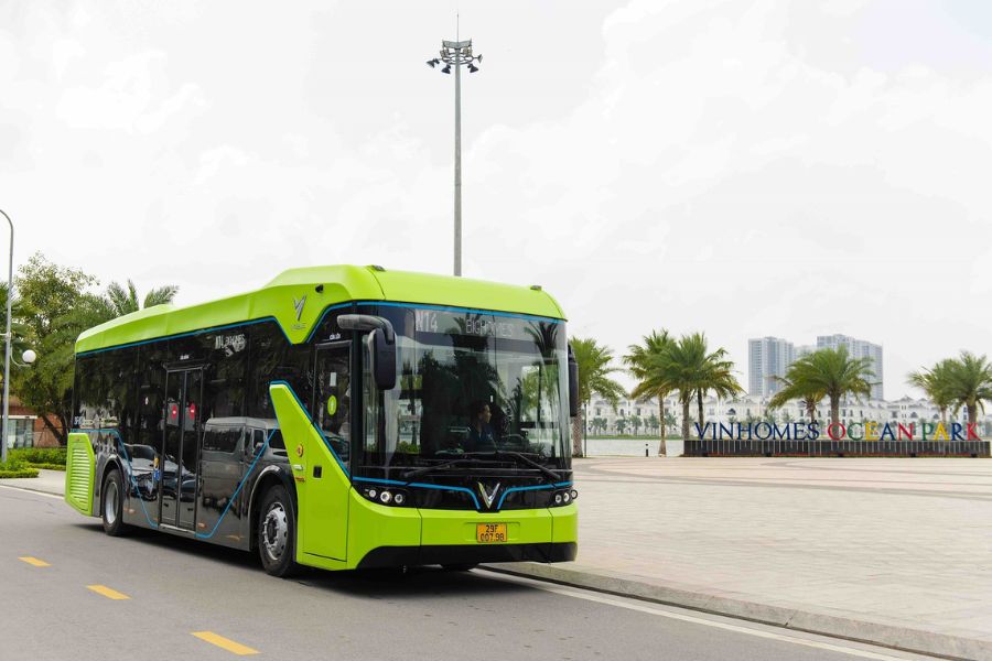 You can hop on a public bus for just 7000 Vietnamese Dong per ride