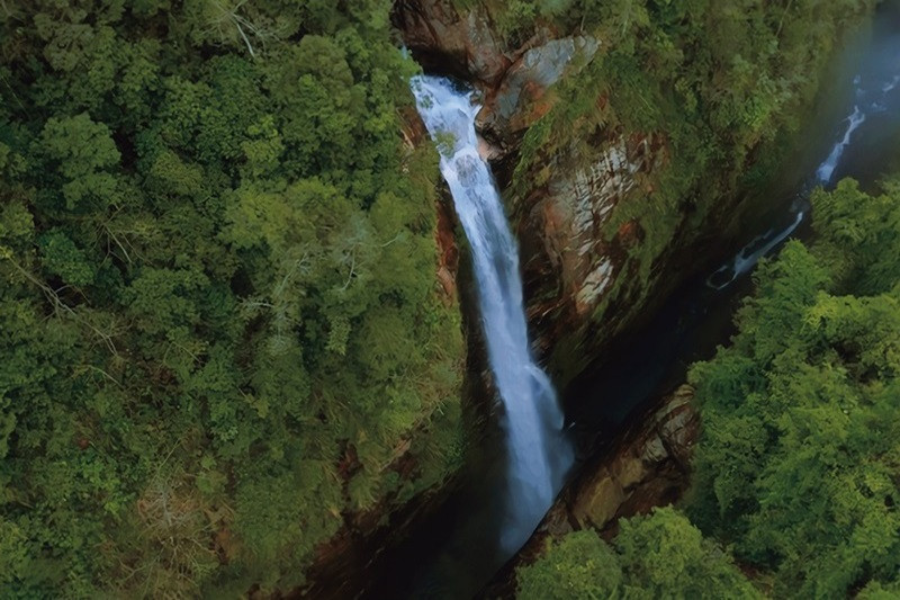 Dragon Waterfall is is one of the emerging tourist attractions in the Northwest