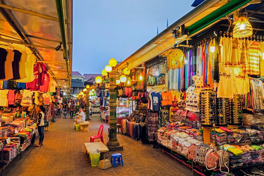 Night markets in Cambodia are a shopping haven with reasonable prices