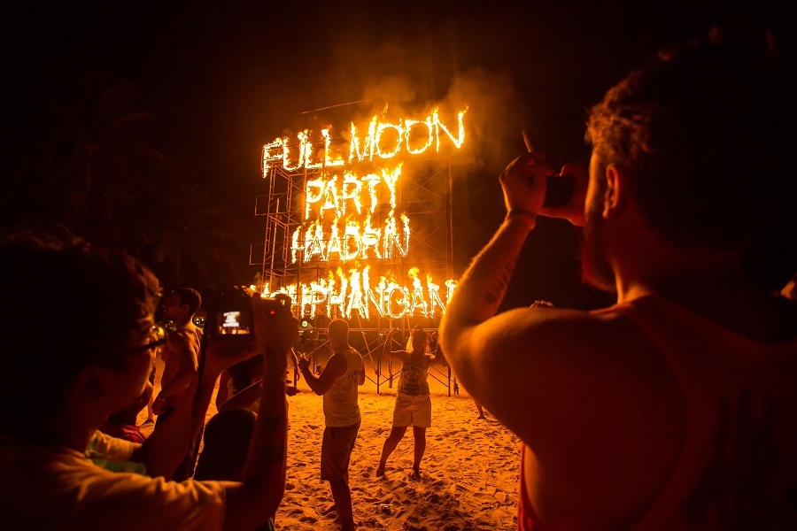 Fullmoon Party is celebrated in Koh Phangan