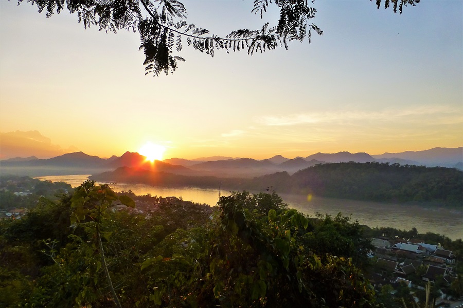 Sunset at Mount Phousi