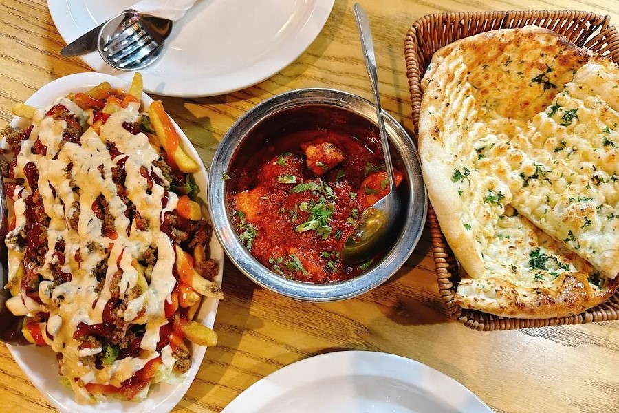 The portion at the Nan n Kabab Halal Restaurant is quite large