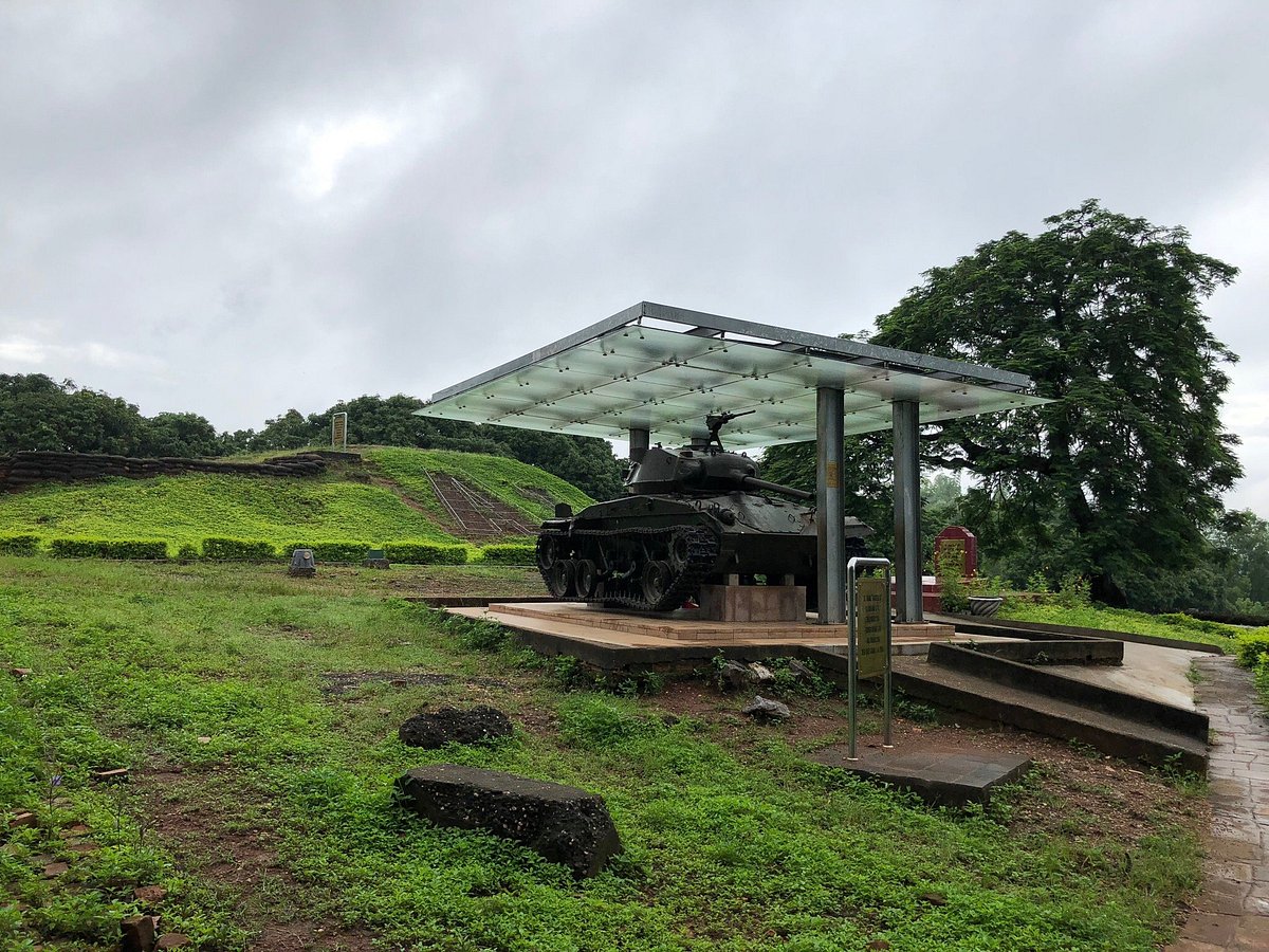 One of the two French tanks used for counterattacking the Vietnamese military