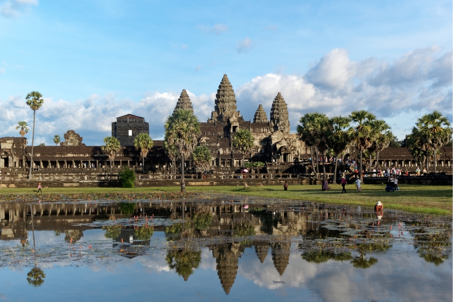Angkor Wat is the most well-known temple in the Angkor complex