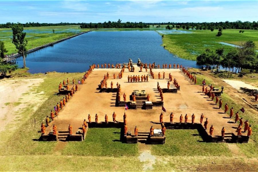 The Banteay Chhmar temple complex is located in Banteay Chhmar commune