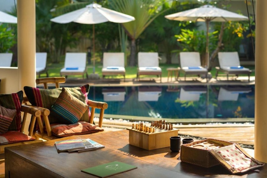 The enchanting poolside view at Navutu Dreams 