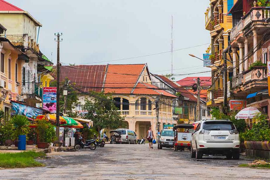 Wander the charming steets of Kampot Old Town