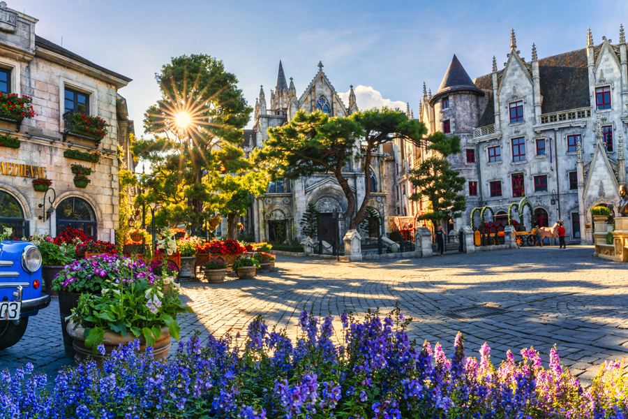   The French Village replicates the aesthetic and architectural style of a traditional French village