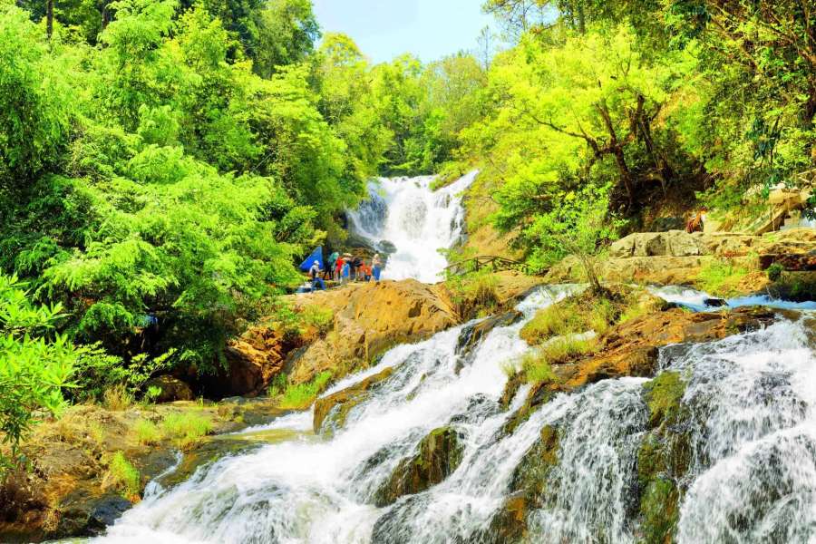 Datanla Waterfall is located about 10 km from Da Lat city center