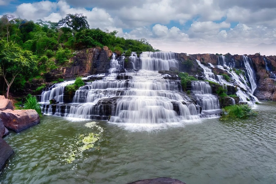 The journey to Pongour Falls brings you closer to fresh air and the soothing sound of the falls