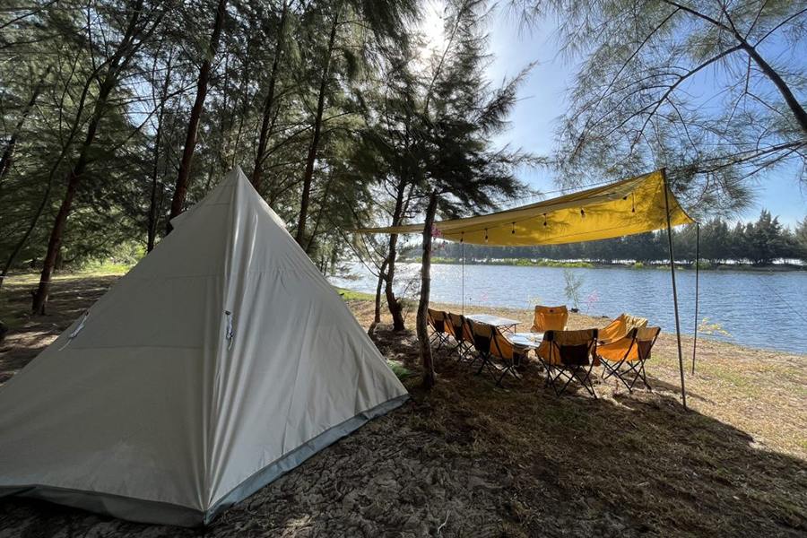 Camping at Ho Coc Beach