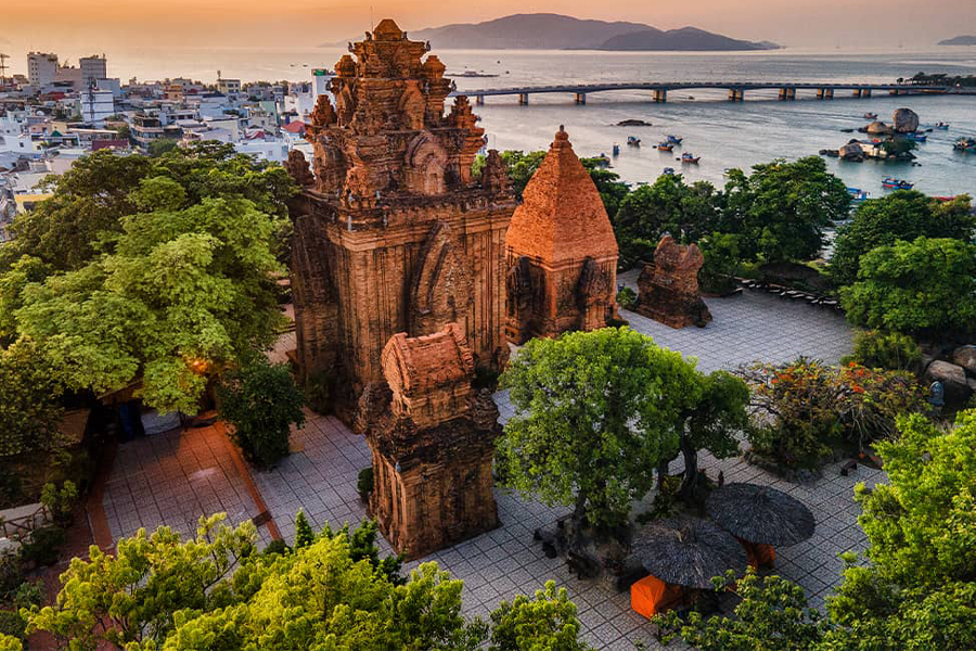 The Po Nagar Cham Towers are a set of ancient temple towers that date back to the Cham civilization, a kingdom that once thrived in the central coastal regions of Vietnam