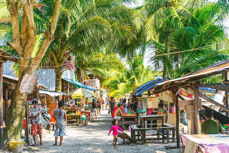 Feel the bustling atmosphere at the village