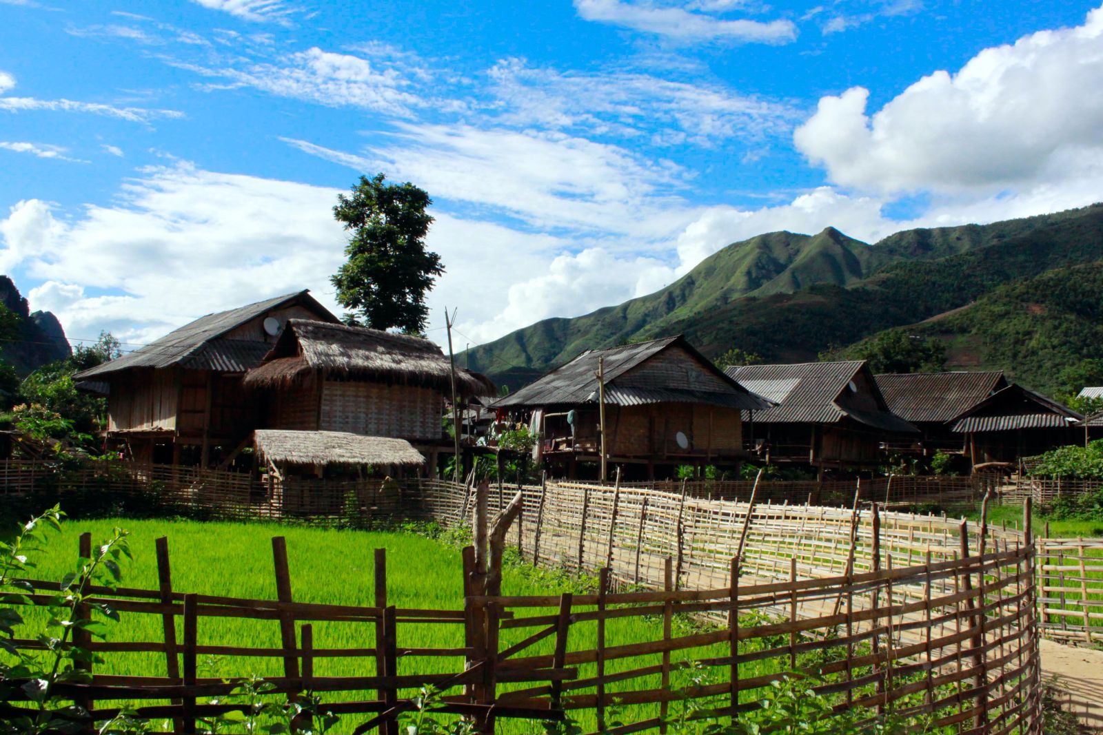 Peaceful scene at Ban Hon