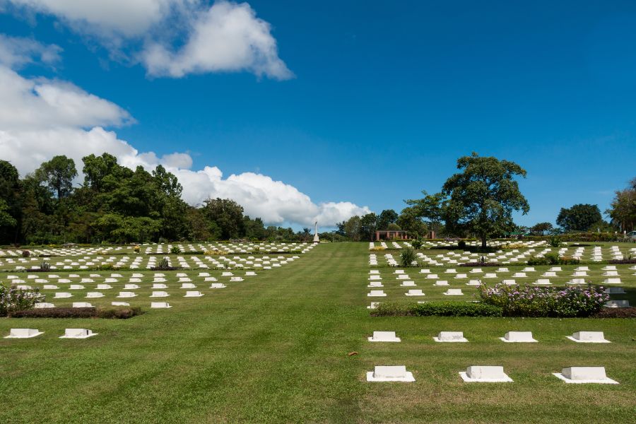 Feel the historical element at the war cemetery