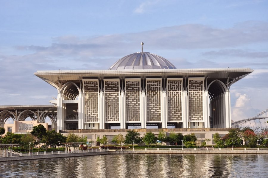 Iron Mosque is one of the most striking sights in Putrajaya
