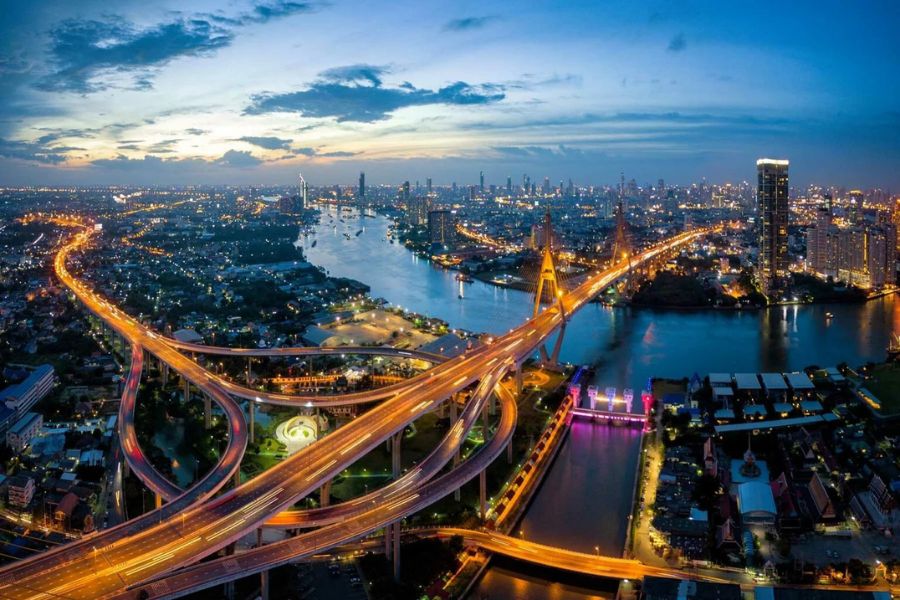 Bustling Thailand city