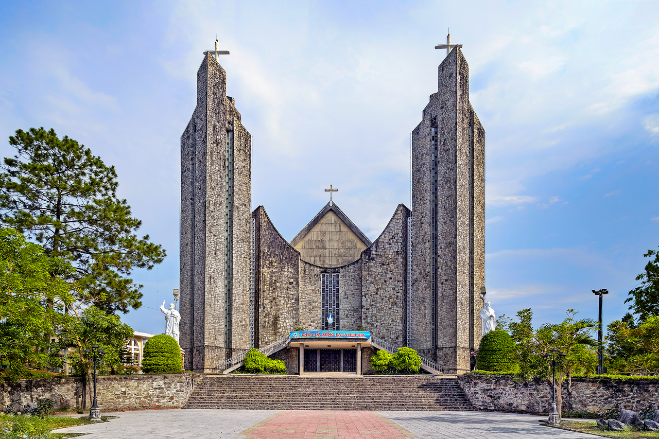 Phu Cam Cathedral in Hue City