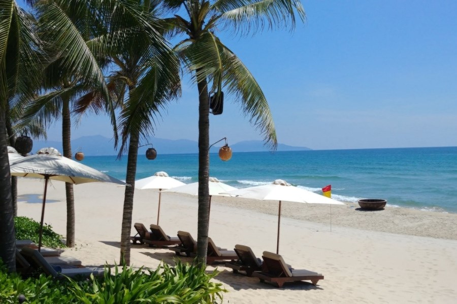Non Nuoc Beach of Da Nang in Central Vietnam