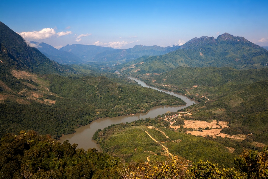Admire Nong Khiaw from above