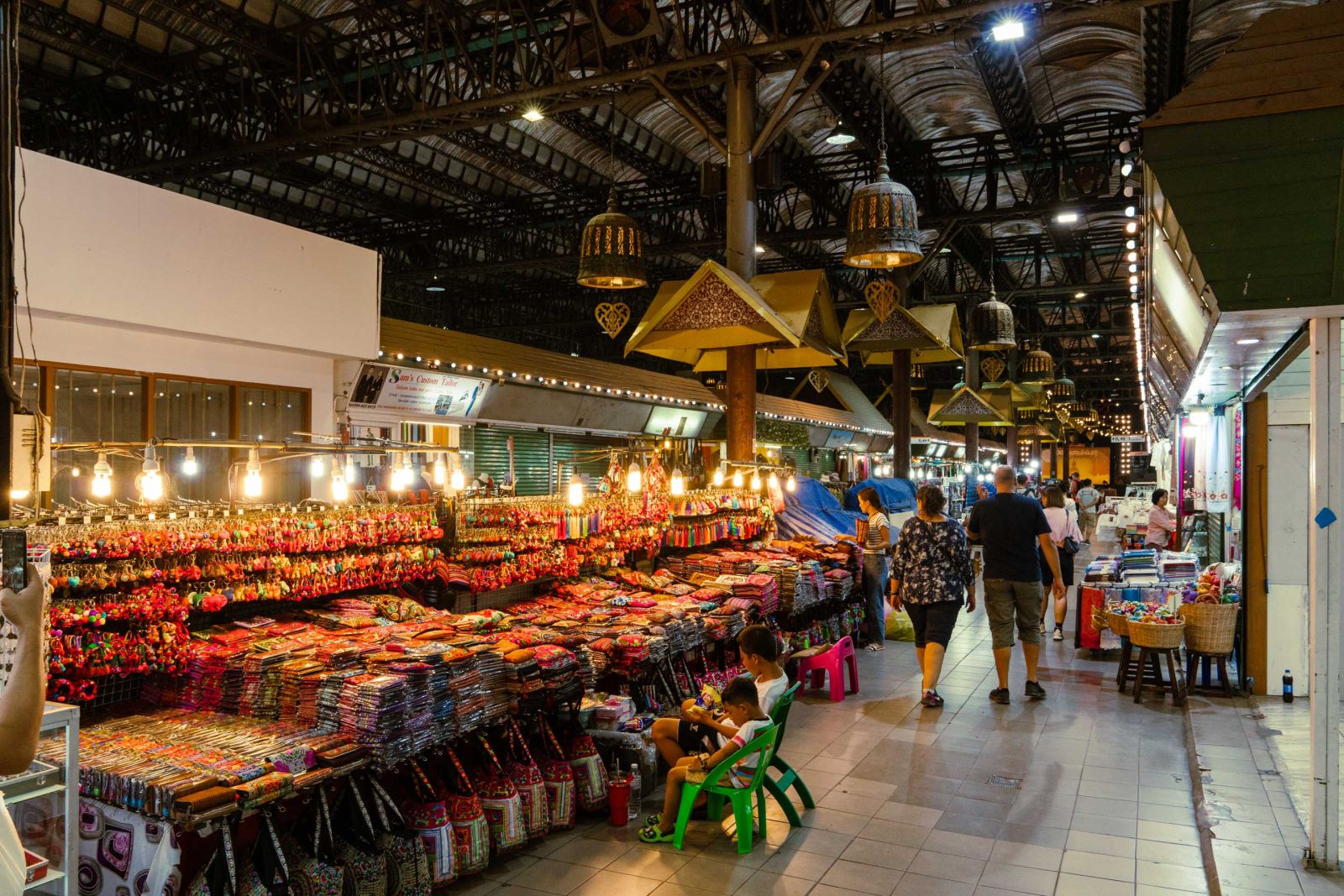A corner of Chiang Mai Night Bazaar
