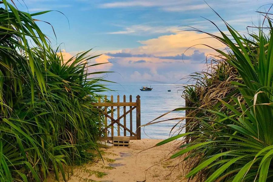 A beautiful view from a beach house in Phan Thiet