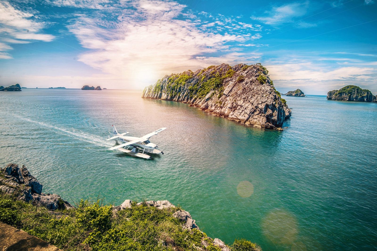 It's wonderful to admire Halong Bay from above