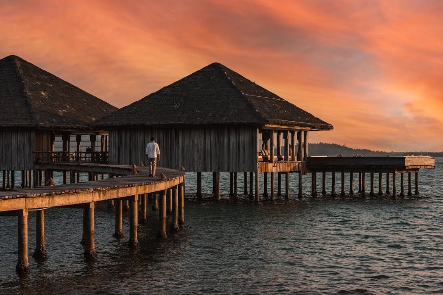 Song Saa Private Island is located in the Koh Rong Archipelago, off the coast of Sihanoukville, Cambodia