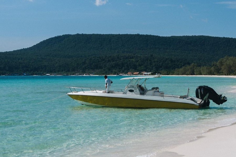 You can travel by boat to Song Saa private island