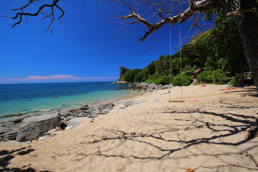 Ao Sane Beach is known for its relaxed ambiance, providing visitors with a serene and laid-back atmosphere
