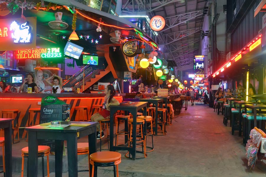 Bangla Road is situated in the heart of Patong Beach and runs perpendicular to the beach itself