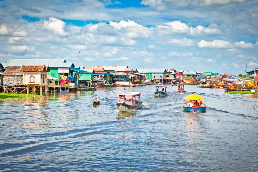 Tonle Sap is a combined system of lakes and rivers of great importance to Cambodia