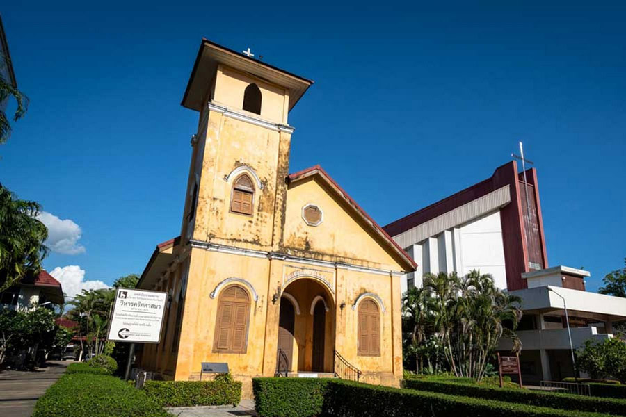 Historic christian church age over 100 years old 