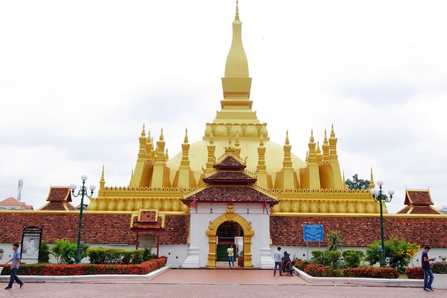 The Great Pha That Luang is a national symbol of Laos