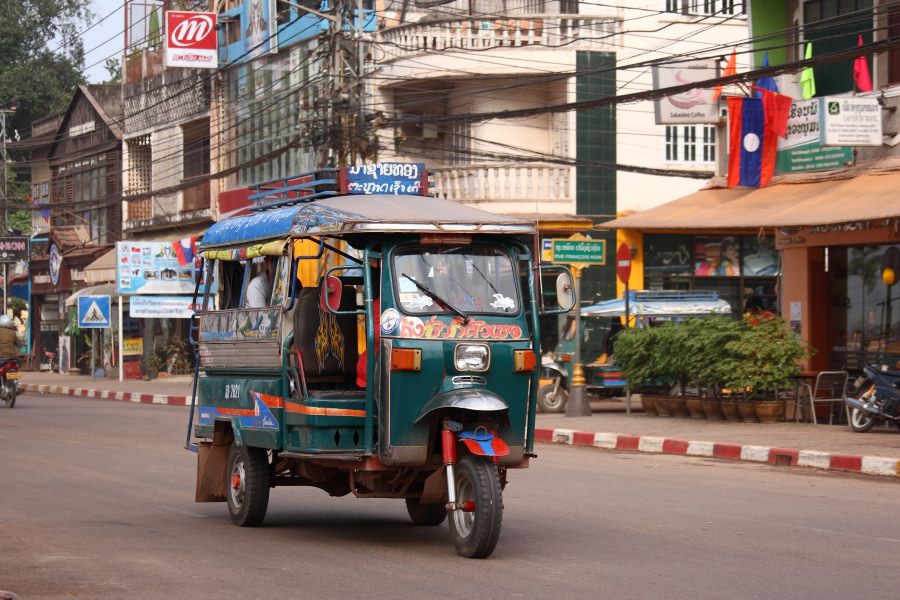 You can easily catch a tuk-tuk 