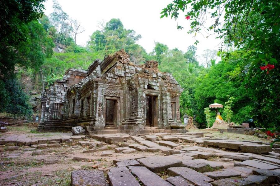 Wat Phou near Champasak Town – a town with the typical weather of southern Laos
