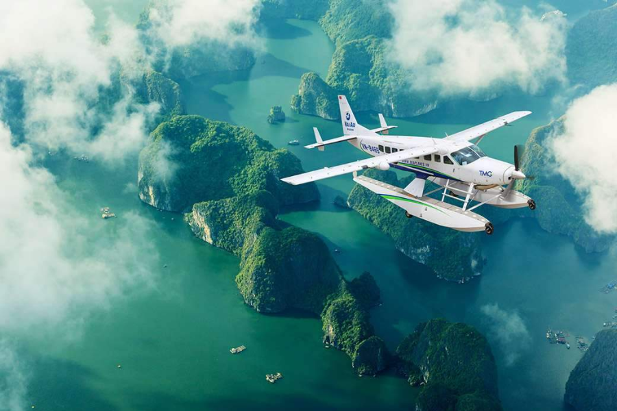 Travel from Hanoi to Ha Long Bay by Seaplane