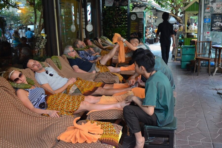 Local Thai massage shops
