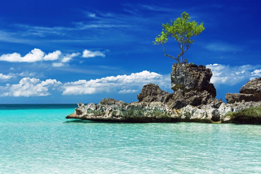 The best time to visit Boracay Island is during the dry season
