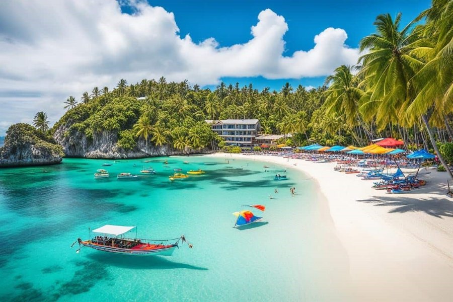 Strolling along the breathtakingly beautiful beaches