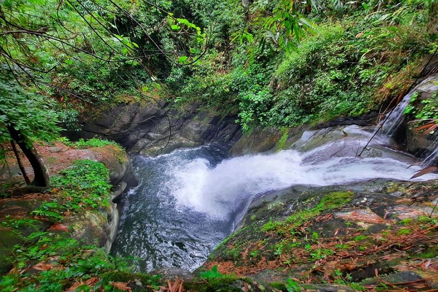 Mossy, rocky areas make it more slippery on rainy days