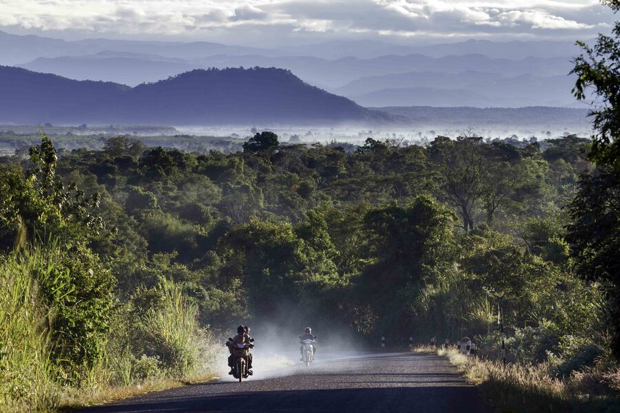 rent motorbike in champasak, laos