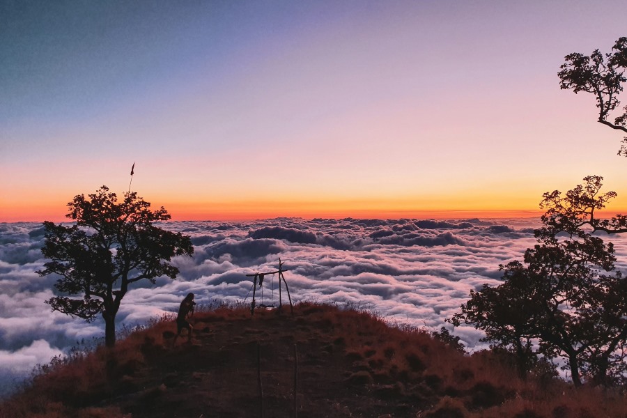 A splendid blend of colors at high points