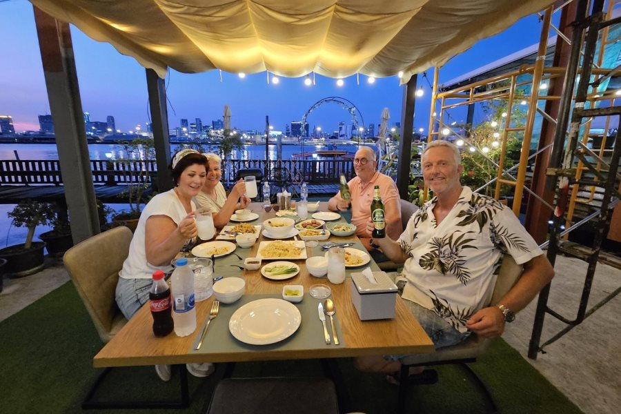 dining by the river is truly an experience