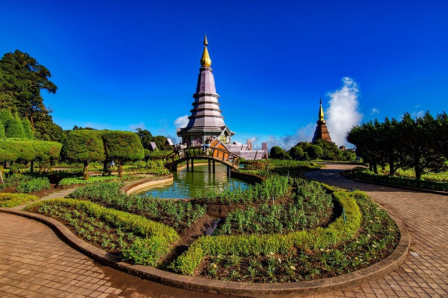 Explore misty forests, waterfalls, and mountain viewpoints in Doi Inthanon National Park