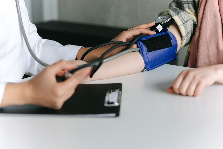 Health checkup at a medical clinic during a wellness trip in Vietnam
