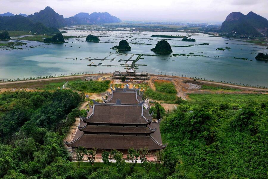 Panorama of Tam Chuc Pagoda