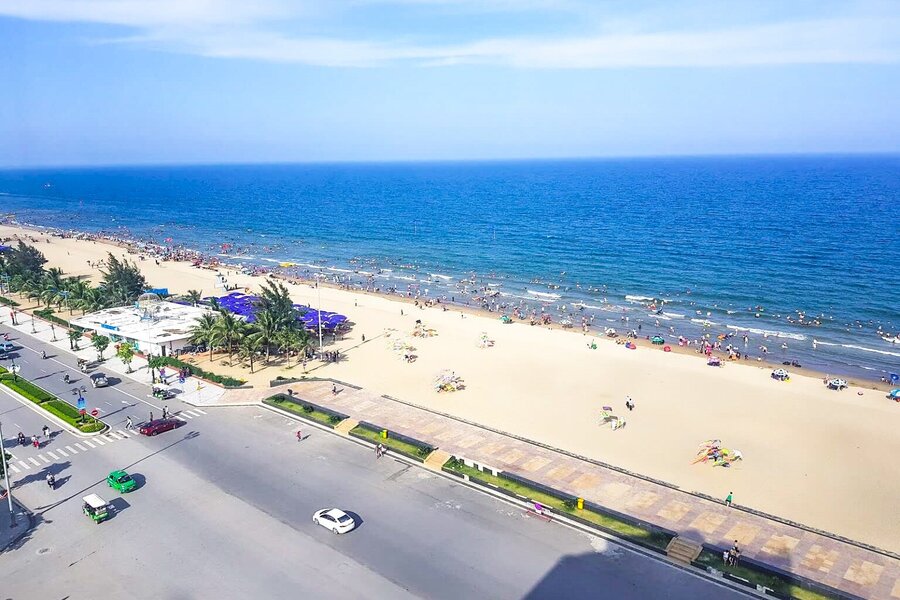 Sam Son Beach looked from above