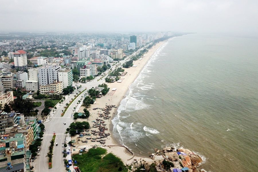 Streets in Sam Son are planned widely