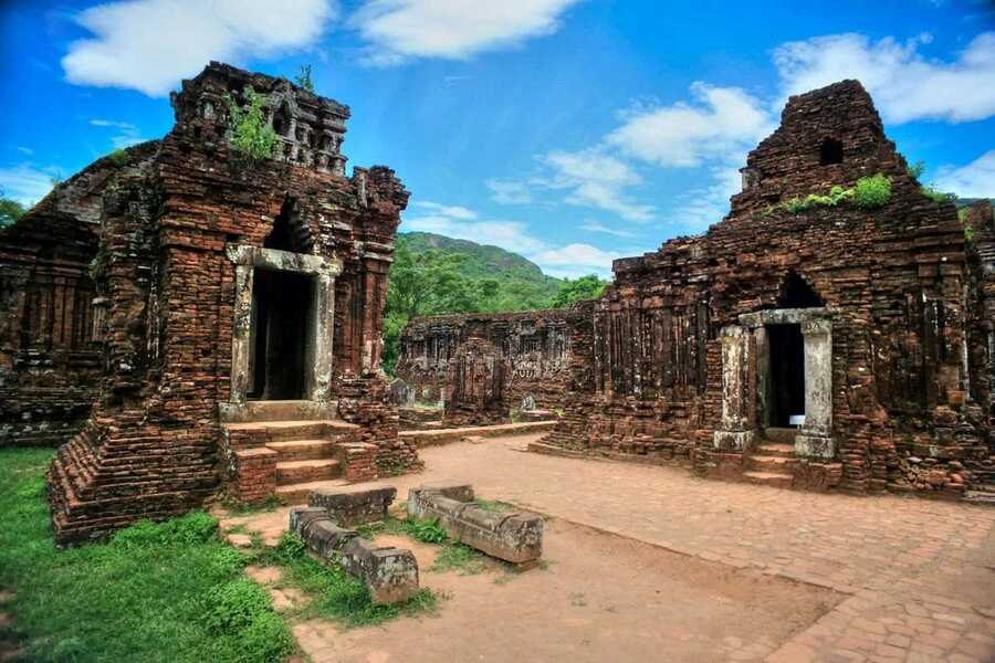 Temples at My Son Sanctuary are still intact